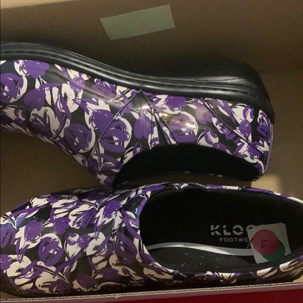 Klogs Purple and Black Mules Comfortable Slip-On Clogs